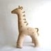 Giraffe, organic, color grown cotton, natural, eco friendly, brown, cosy, baby, shower gift, animal, can be vegan