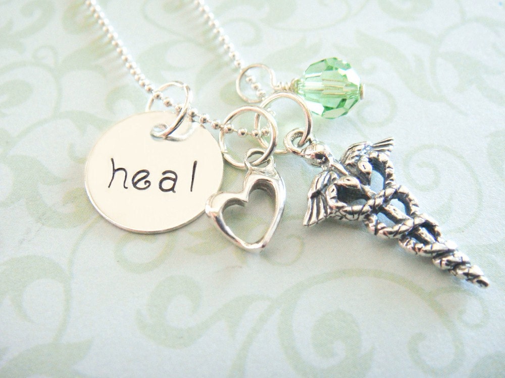 Nurse Hand Stamped Necklace - Hand Stamped Jewelry - Sterling Silver