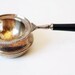 Vintage Tea Strainer with Handle and Drip Dish