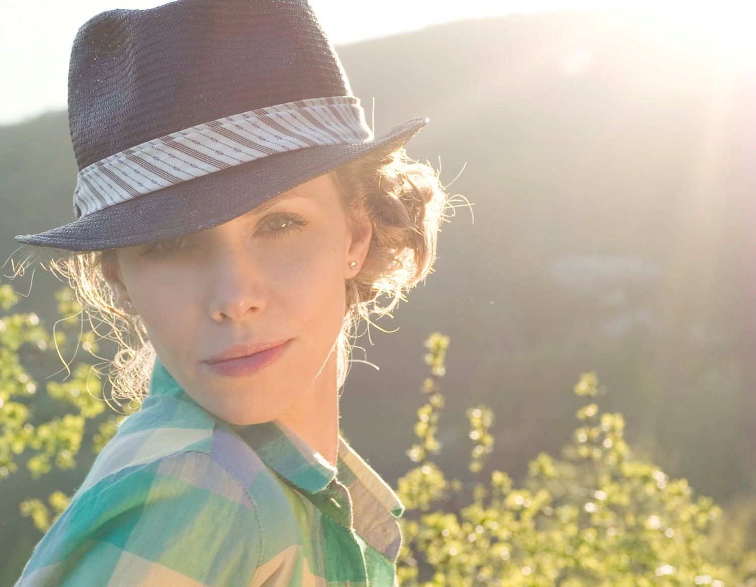 Unisex Straw Hat Black Trilby Rockabilly Hat Mens Women New Can Be Made in Any Size Fedora