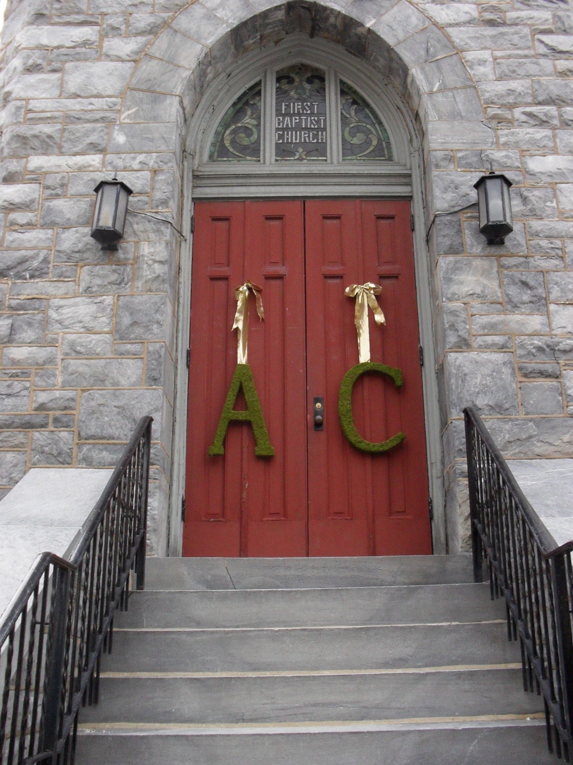 Moss Covered Wedding Monograms