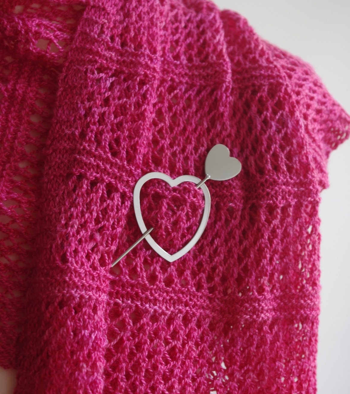 Heart Shawl Pin