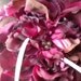 Wine Peony Ring Bearer Pillow in Chocolate