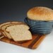 Bread Baker, Bread Crock - Denim Blue Glaze - 12 RECIPES Included - The Original by Neal Pottery- Featured in Midwest Living Magazine