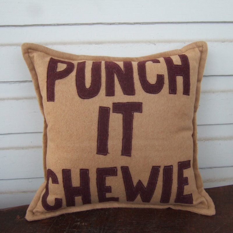 Punch It Chewie 15" decorator pillow