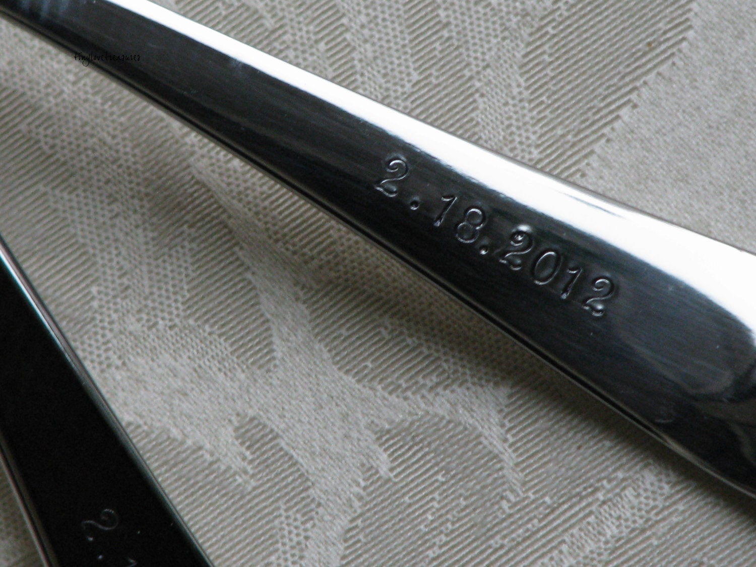 Mr. Right, Mrs. Always Right - Personalized Wedding Cake Forks, handstamped forks for the bride and groom
