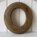 Antique Wooden Hat Mold Form Big O Graphic Letter No. 1