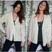 vintage golden winter white cardigan sweater