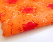 Vintage VERA Tablecloth. Orange Burst Pattern