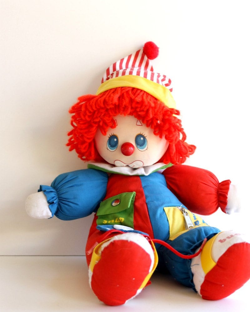 clown plush doll