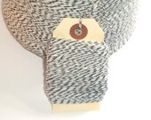 BULK SALE  Black and White Bakers Twine 100 yards