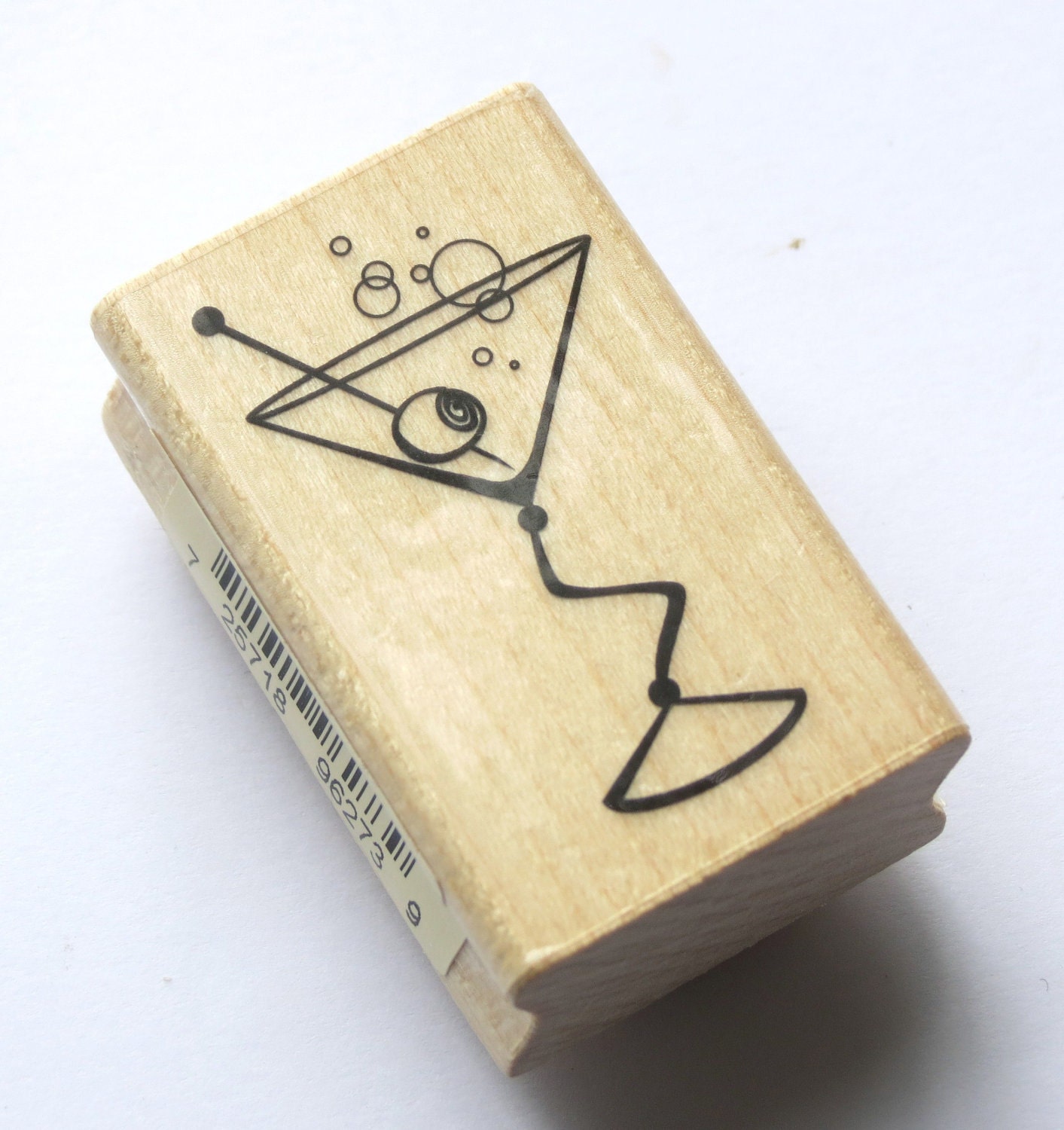 Martini Rubber Stamp from Inkadinkado // Brand New