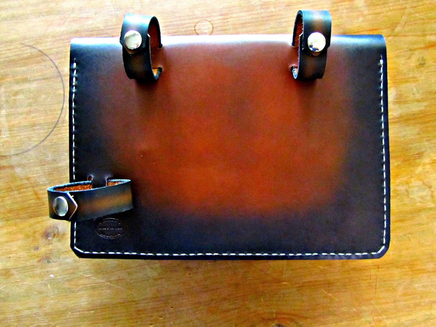 Leather Bike Frame Bag Sunburst