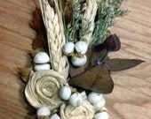 Boutonniere - The Gift of Good Earth- all natural, vegan, ecofriendly