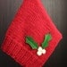 Red Holly Bobble Bonnet