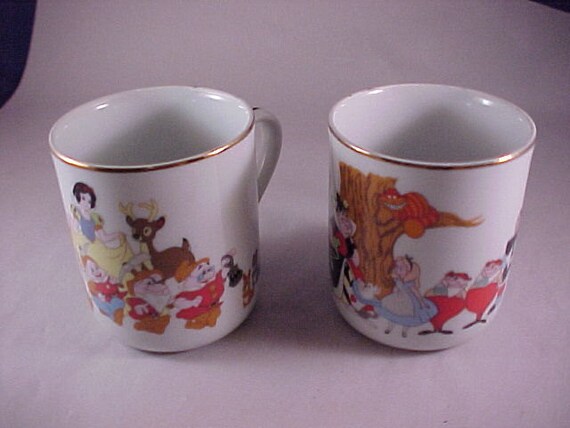 2 Disneyland Walt Disney World Coffee Mugs by PapasGoodOleDays
