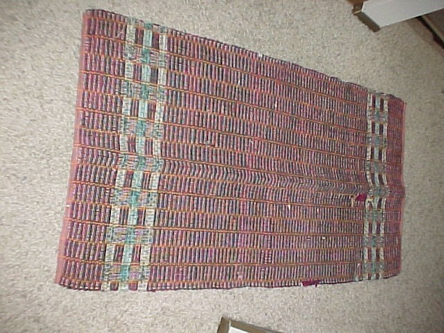 Private Listing for Christine Brodhagen - Used Red Rag Rug 51x28