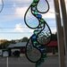 Abstract Tear Drop Stained Glass piece