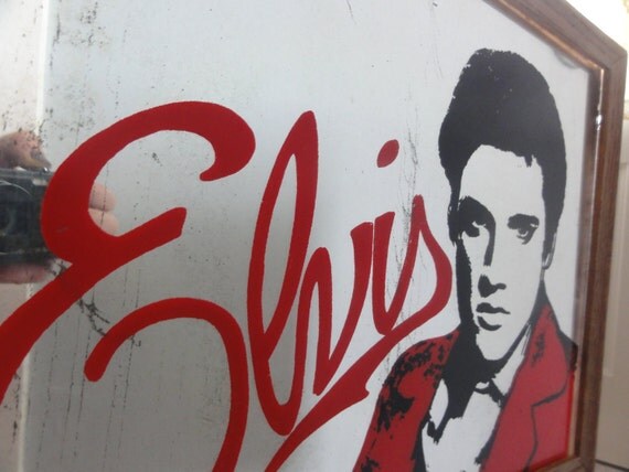 Elvis Presley Framed Mirror by MagnoliasCaboose on Etsy