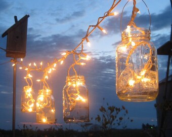 Mason Jar Party Lights 6 DIY Lantern Hangers for Wedding, Patio, or Garden, Mason Jar Hangers, no jars