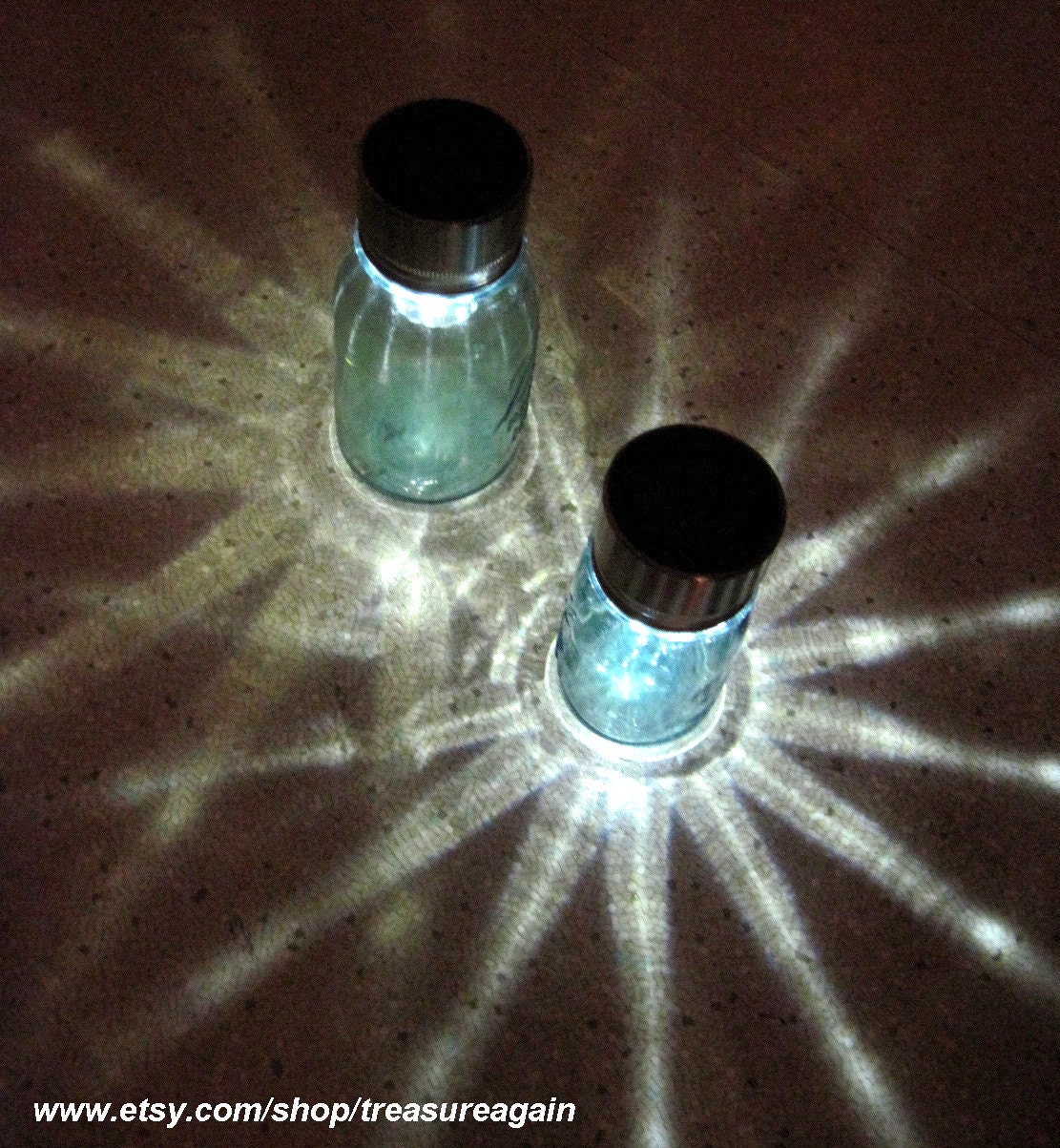 Mason Jar Solar Lids 4 Ball Jar Mason Jar Lights, Outdoor Garden Wedding Lighting, Handmade Upcycled Solar Lid Only, No Jars