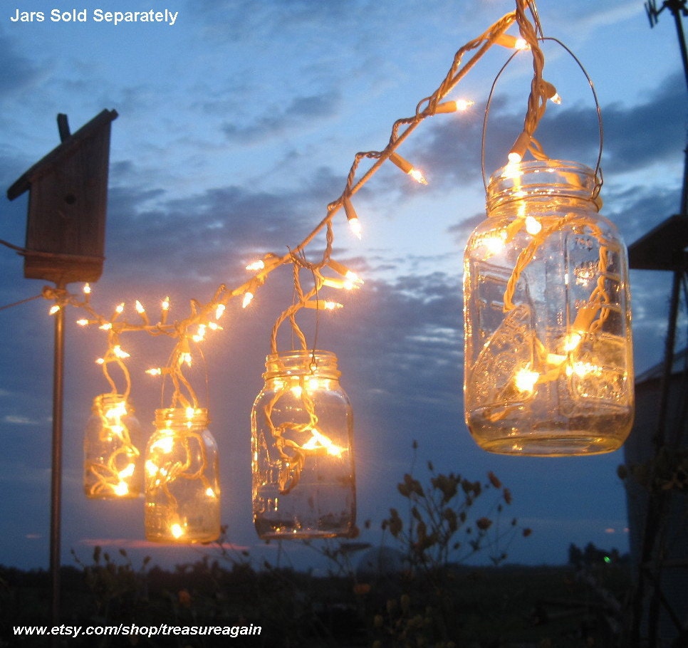 Mason Jar Party Lights 6 DIY Lantern Hangers for Wedding, Patio, or Garden, Mason Jar Hangers, no jars