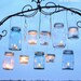 30 Candle Lantern Lids DIY Wedding Mason Jar Lanterns, Hanging Candle Holders, Outdoor Country Garden Party, Lids Only