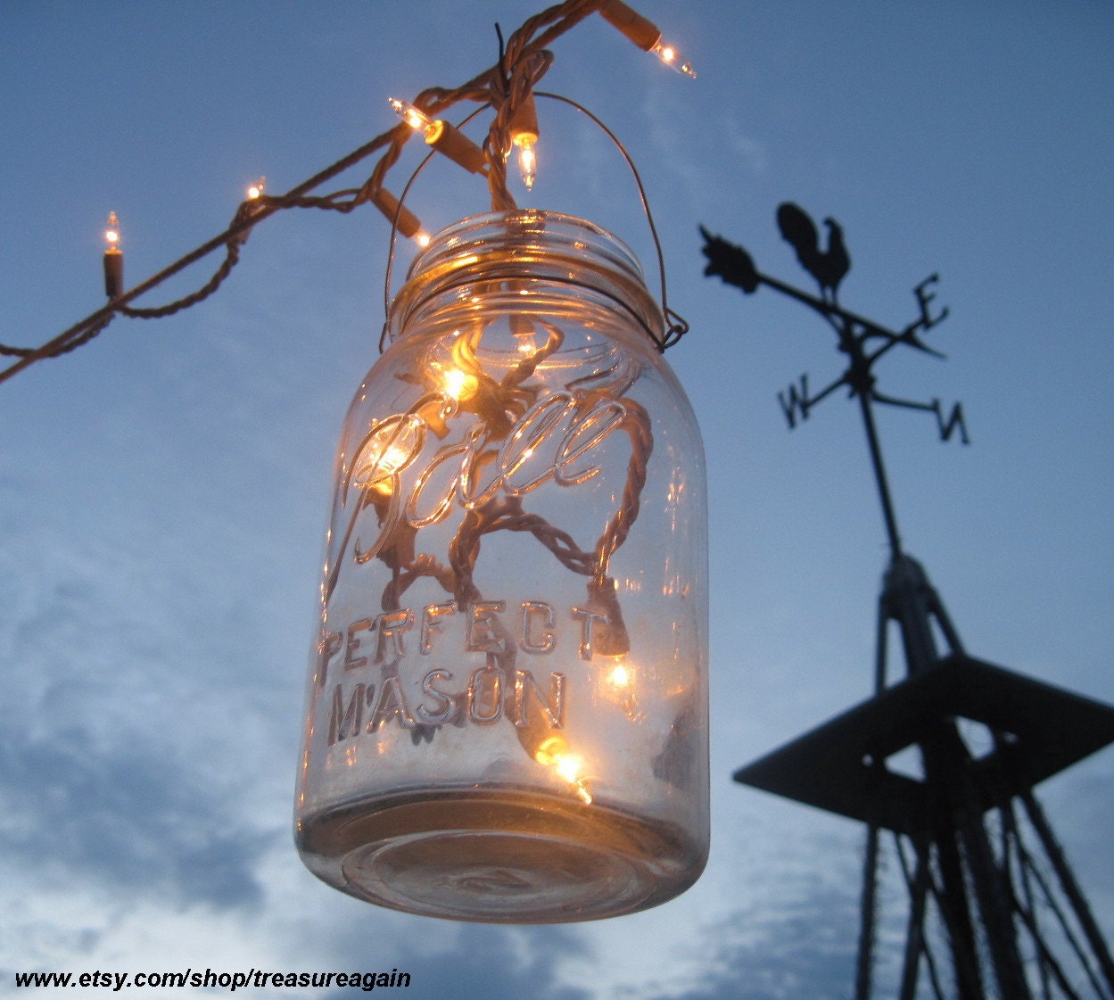 Mason Jar Party Lights 6 DIY Lantern Hangers for Wedding, Patio, or Garden, Mason Jar Hangers, no jars