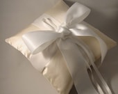 Gabriella Ring Bearer Pillow - Choose Your Colors. Shown in Champagne and White -BOGO Offer