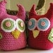 2 Hootie the Owl Plushies Nursery Decor Made to Match Owl Blankets