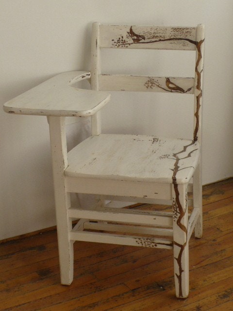 Upcycled Vintage School Desk Chair