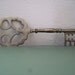 Large vintage Brass Skeleton Key Wall Hanging