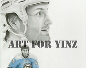 Pittsburgh Penguins Brooks Orpik Original Pencil Drawing