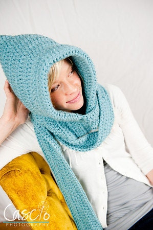 Wonderfully Warm Winter Hood & Scarf - Instant Download Crochet Pattern