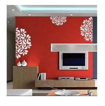 Wall Decal Wall Sticker Mural Kids Sticker Home Wall Decor Vinyl Sticker Graphic--SEMI CIRCLE FLOWERS