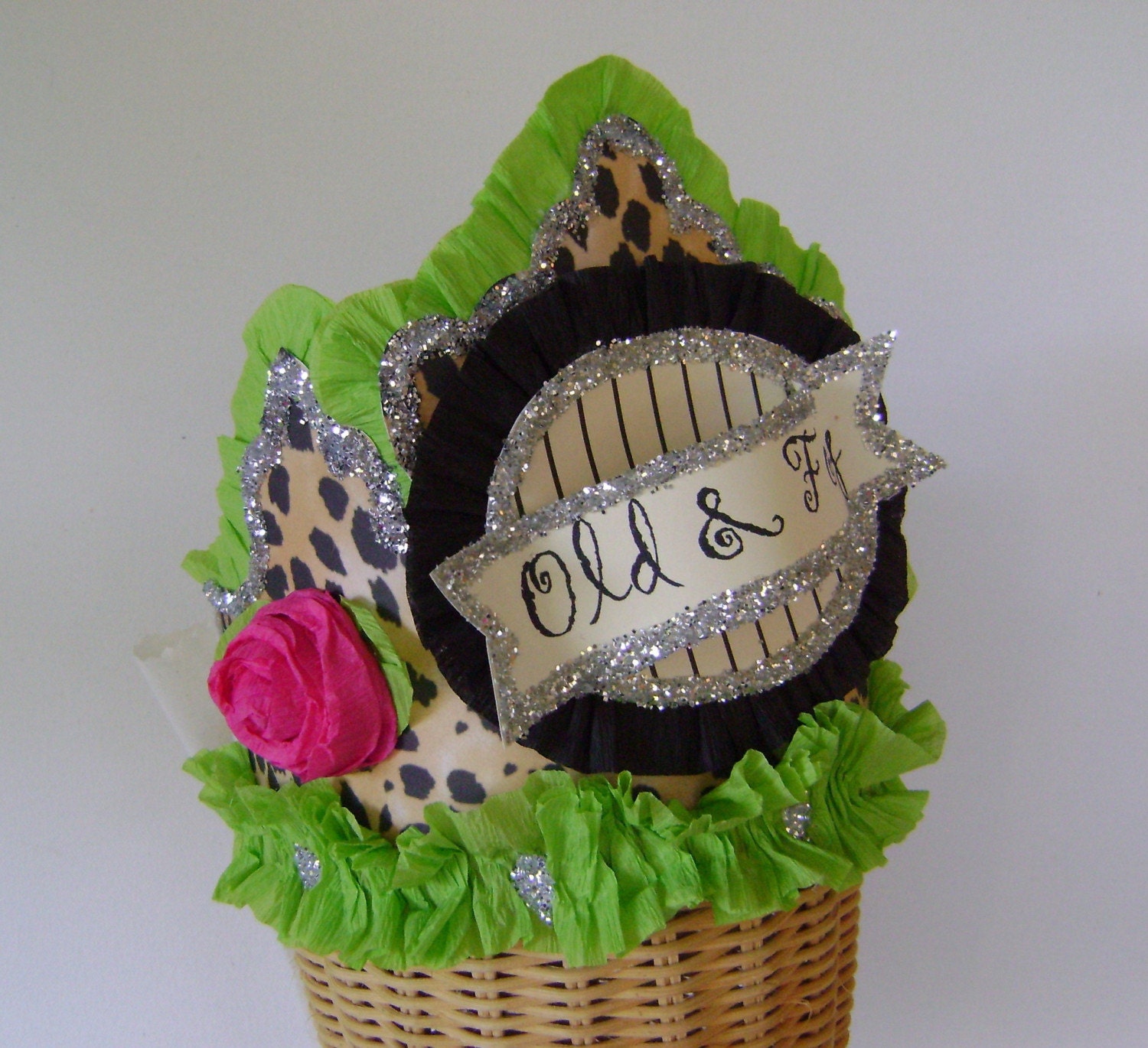 Birthday Hat- Crown OLD AND FOXY or customize Il_570xn