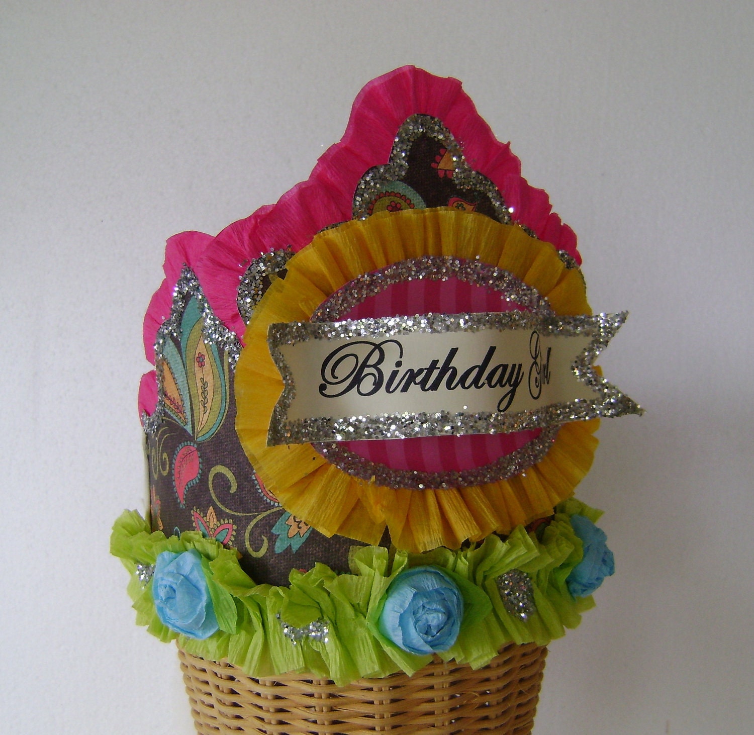 Birthday crown/hat - BIRTHDAY GIRL or anything saying -- adult or child Il_570xn