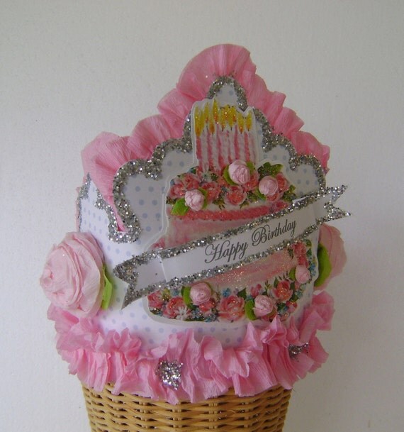 Birthday Crown - Hat - HAPPY BIRTHDAY or anything you want- adult or child Il_570xn
