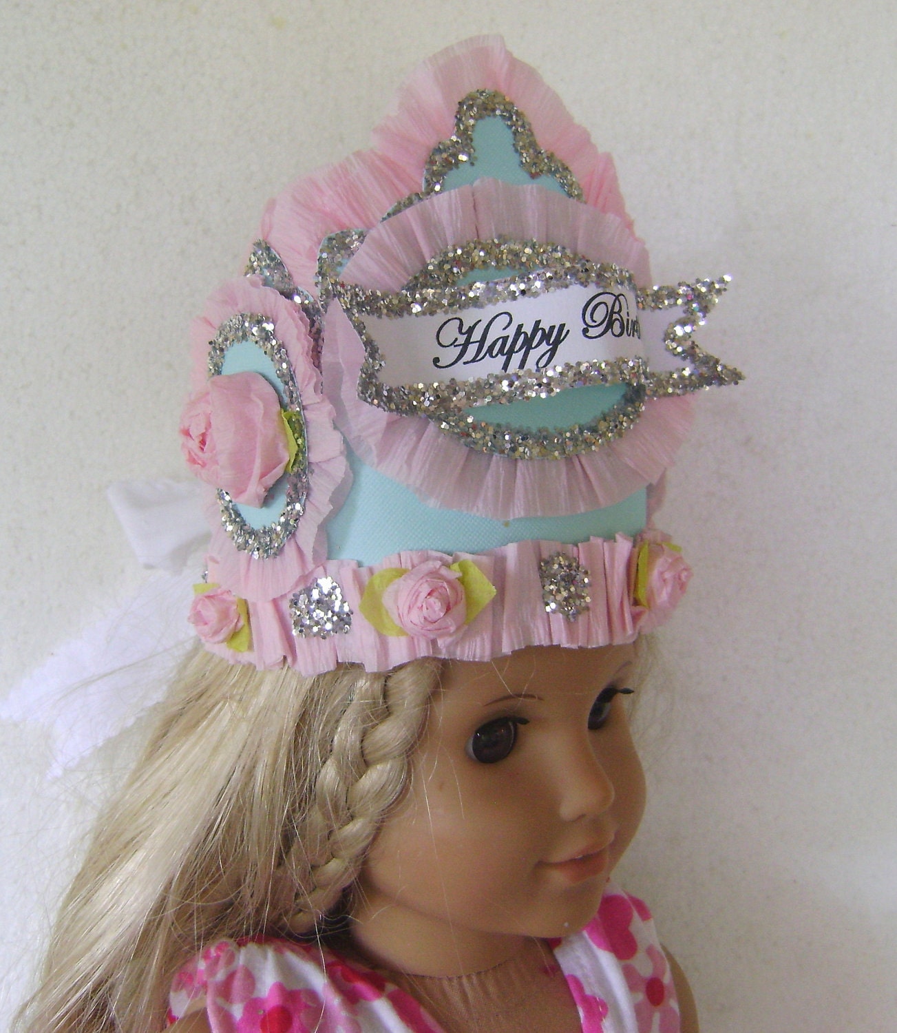 Doll  Crown - Hat  - American Girl- matching big girl Crown available - customize any way