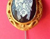 Gilded Love Birds Brooch