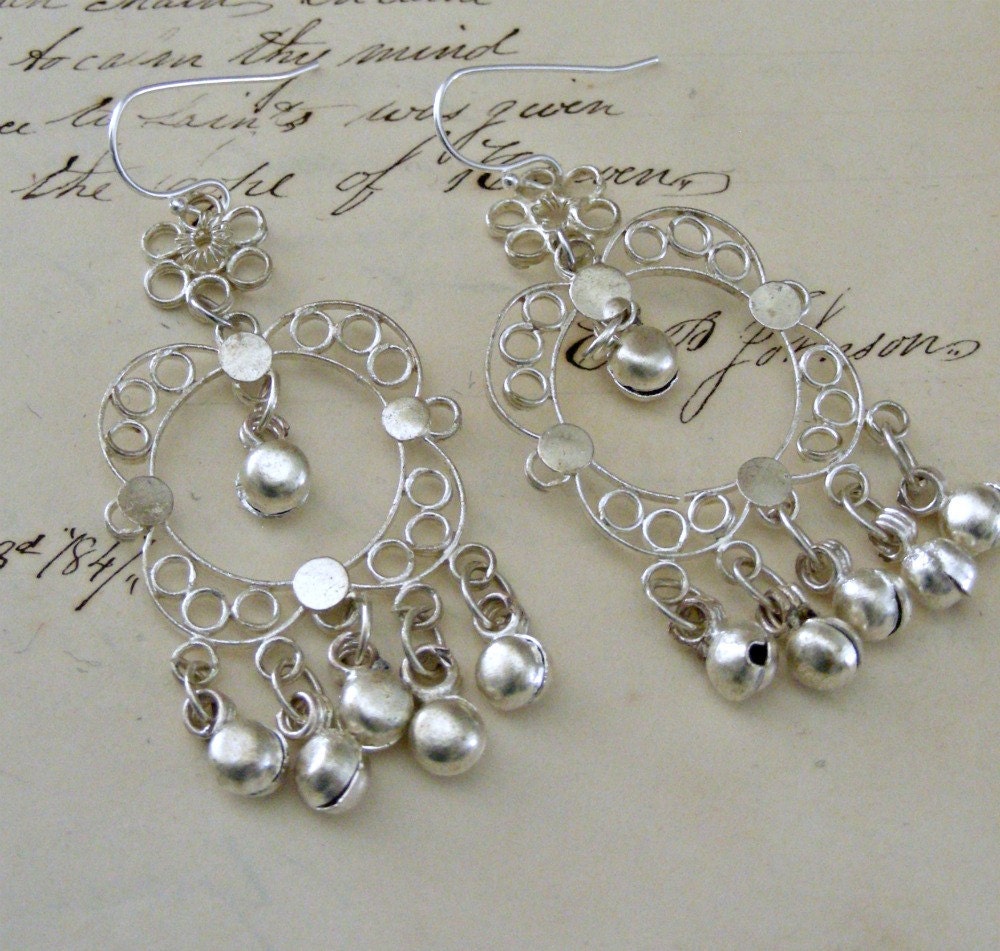 Silver Indian Earrings