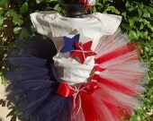 Patriotic Tutu Set-   Perfect for 4th of July, photos and daddy homecomings