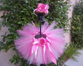 Faith Tutu Set-1st Birthday with Match Headband Bow