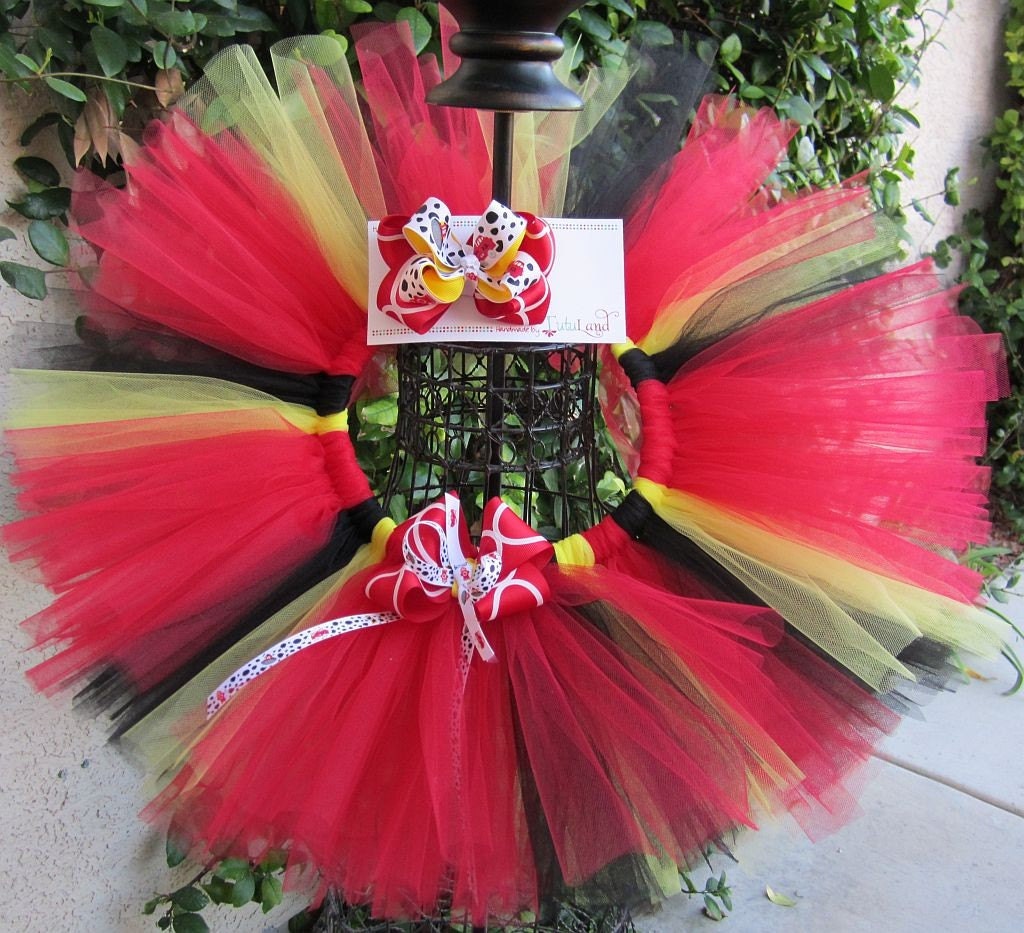 Fireman's Daughter Tutu Set -  Tutu and matching bow-  Perfect for daddy's birthdays and special occasions