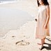Beach Simple Halter Dress, ready to ship size 6-8, camel Kona cotton, wrinkle look, castaway, natural, photo shoot