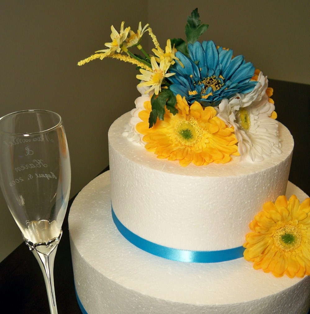 Aqua Gerbera Daisies