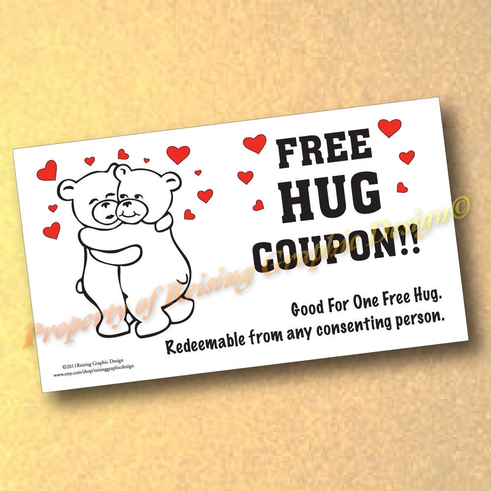 items-similar-to-novelty-free-hug-card-15-cards-great-for-your-valentine-on-etsy