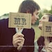 The ORIGINAL Mr and Mrs - Thank You - Double Sided Wedding Photo Prop Signs on Kraft Paper - Set of 2