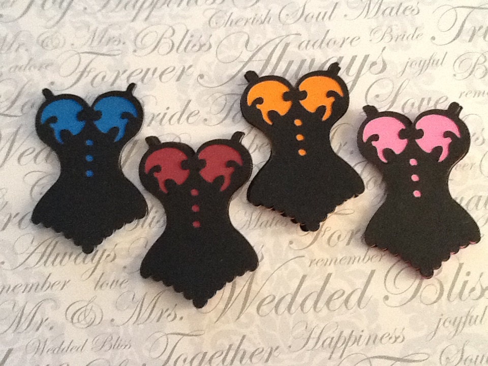 3.5" corset die cuts for large tags, cards, scrapbooks, smash books...