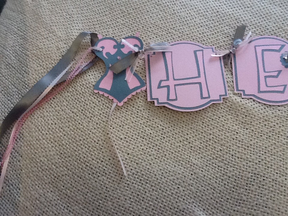 Pink and Gray He Put A Ring On It Bachelorette Banner